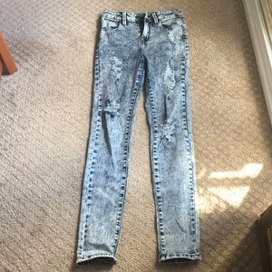 Charlotte Russe Acid Washed Jeans